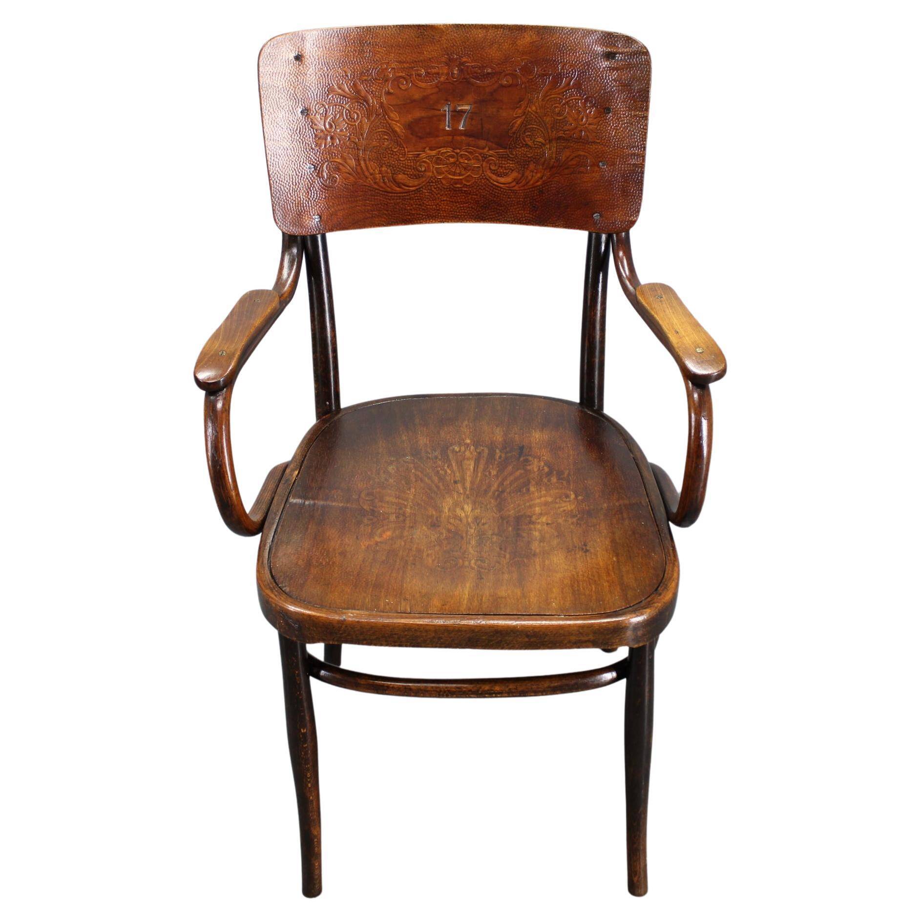 1940s Thonet beech chair no. 57, Czechoslovakia