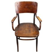 1940s Thonet beech chair no. 57, Czechoslovakia