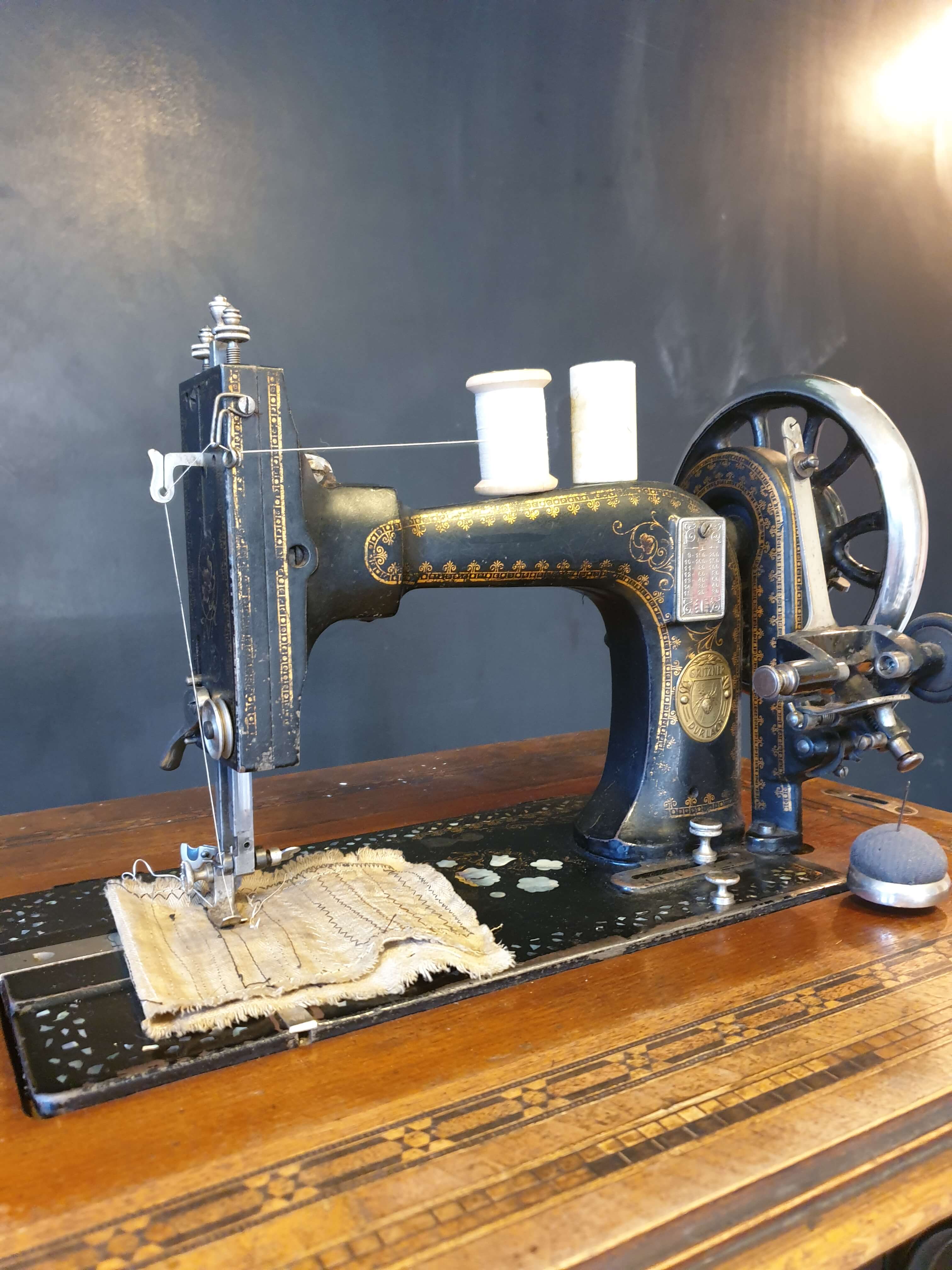 Old gritzner sewing machine