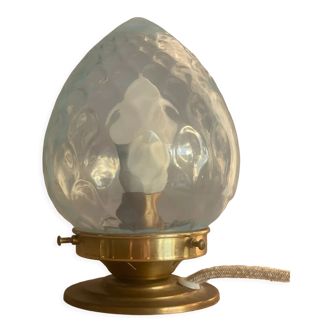 Lampe à poser globe opalescent