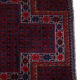 Gazak Afghan geometric pattern fringe rug 131x86cm