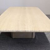Travertine coffee table, Italy circa 1970.