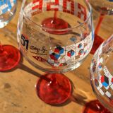 Glasses Pastis 51 rosé pool by six