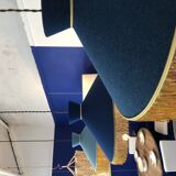 Series of 3 suspensions in chambray and golden thread