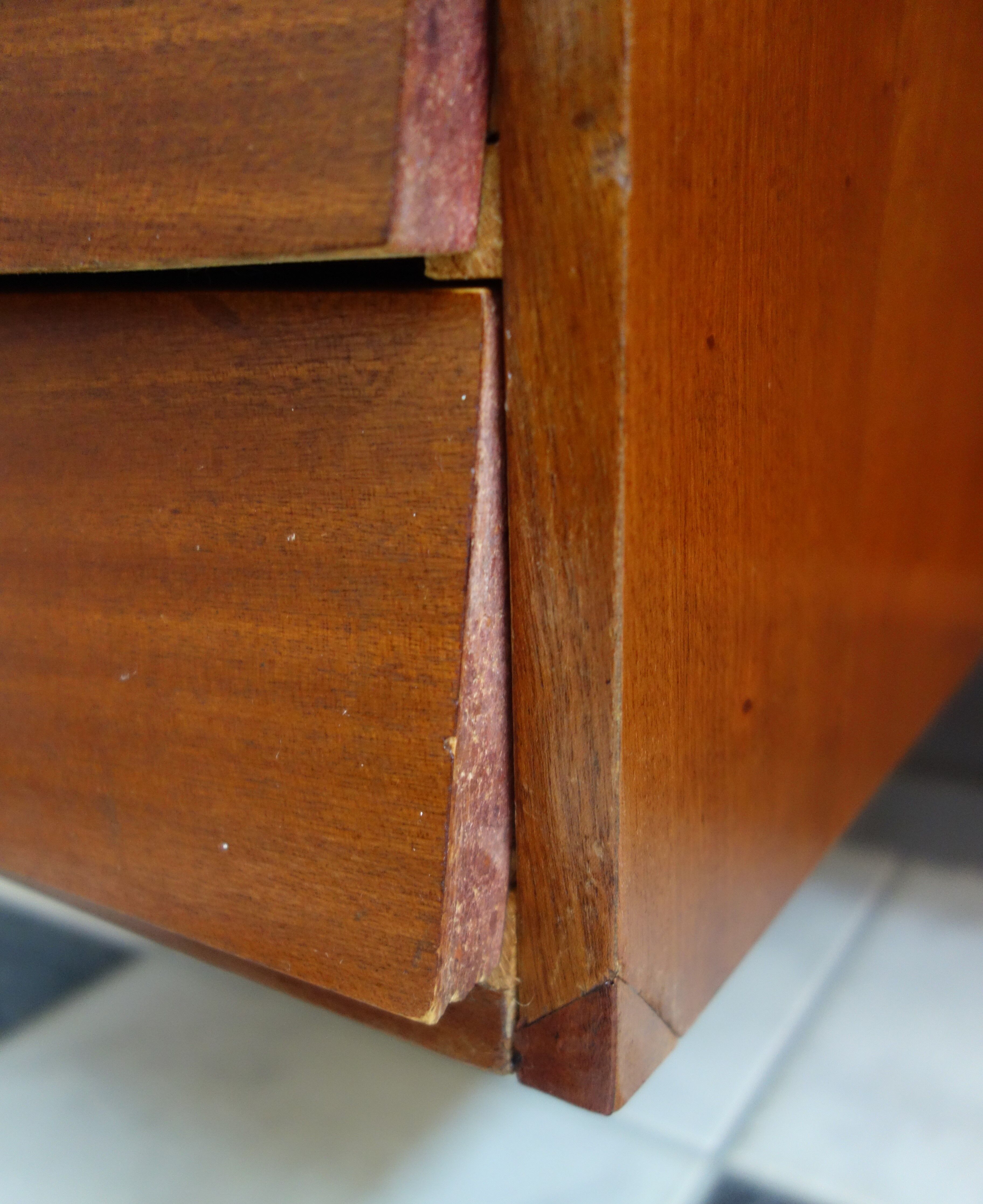 Scandinavian style wood desk 1960s