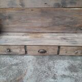 Rustic wall shelf