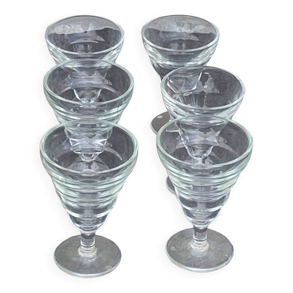 GALICJA PORTO Lot de 6 verres à vodka - Verres à liqueur avec pied - Verres à shot - Verre avec style - Verre à liqueur et grappa 60 ml