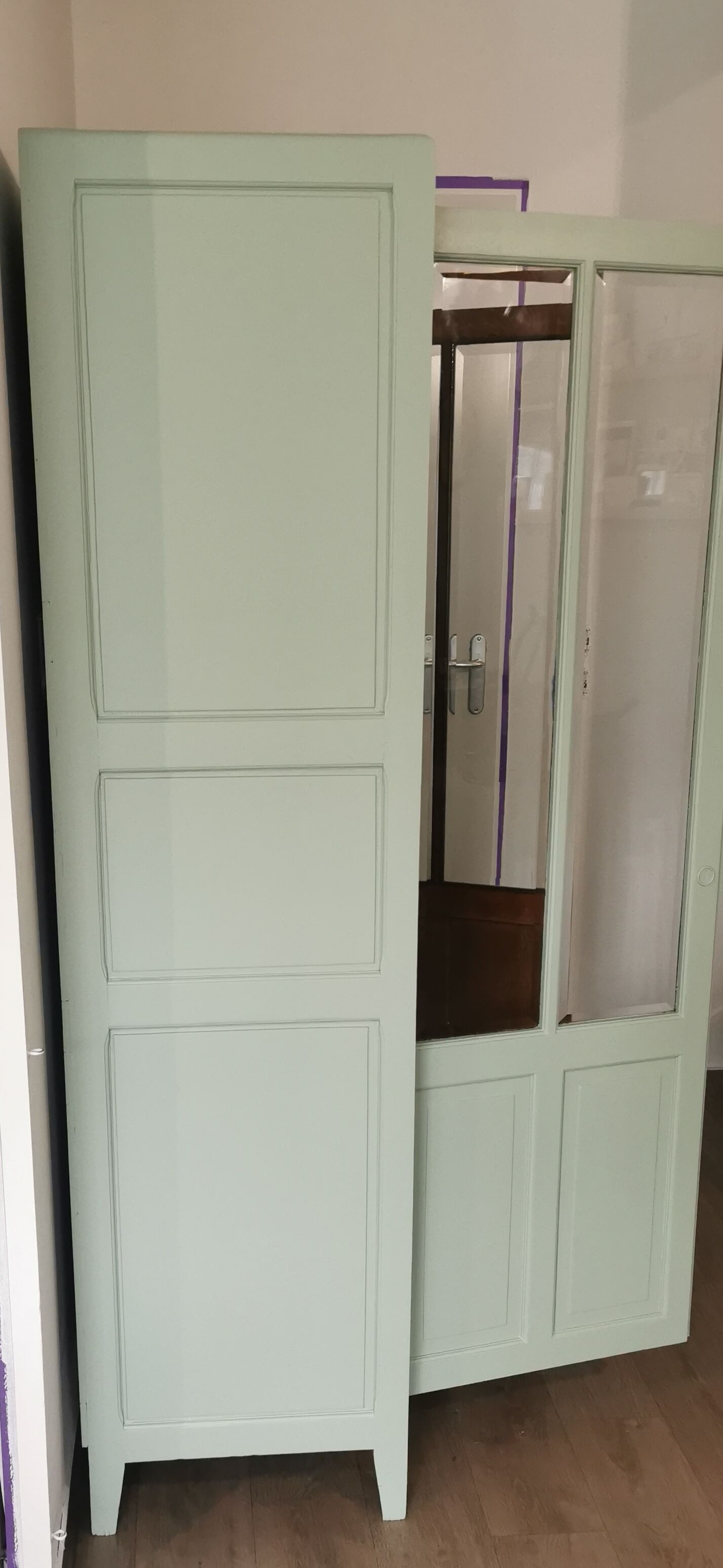 Parisian glass cabinet