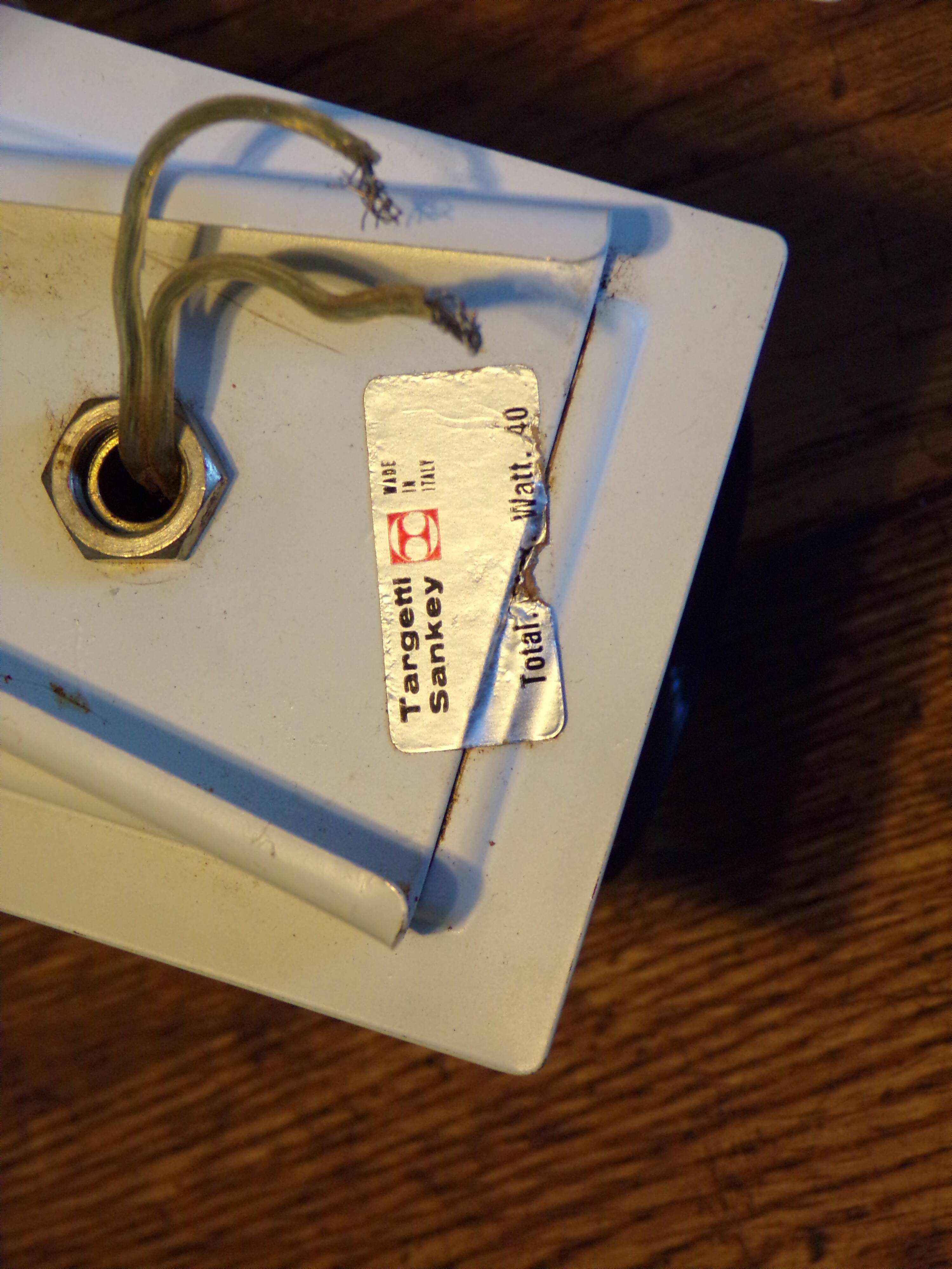 Pair of Targetti Sankey wall lights 1970