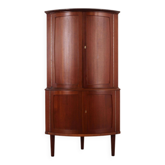 Teak corner cabinet, 1970s, Danish design, manufacture: Denmark