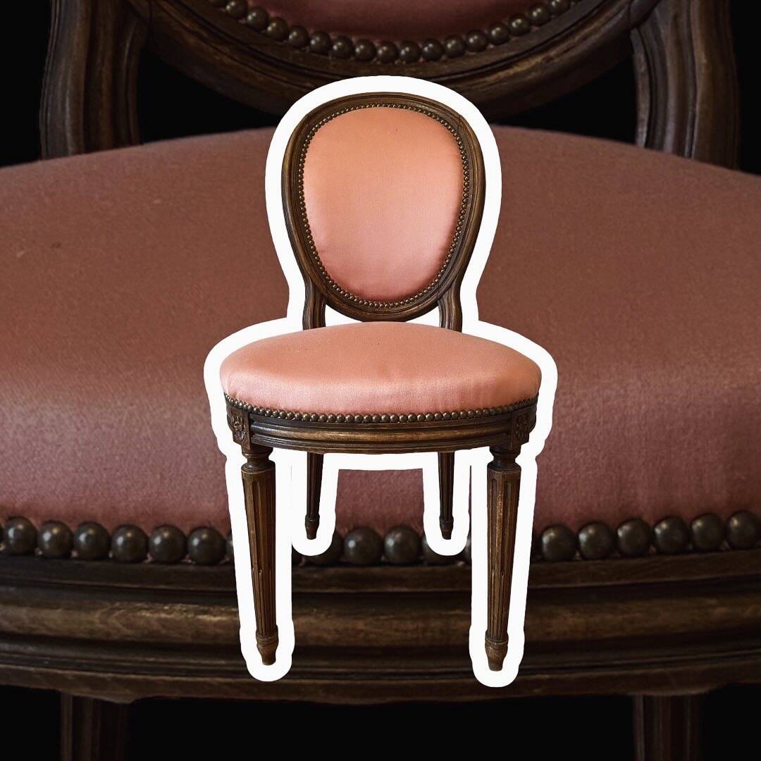 Louis XVI style medallion chair