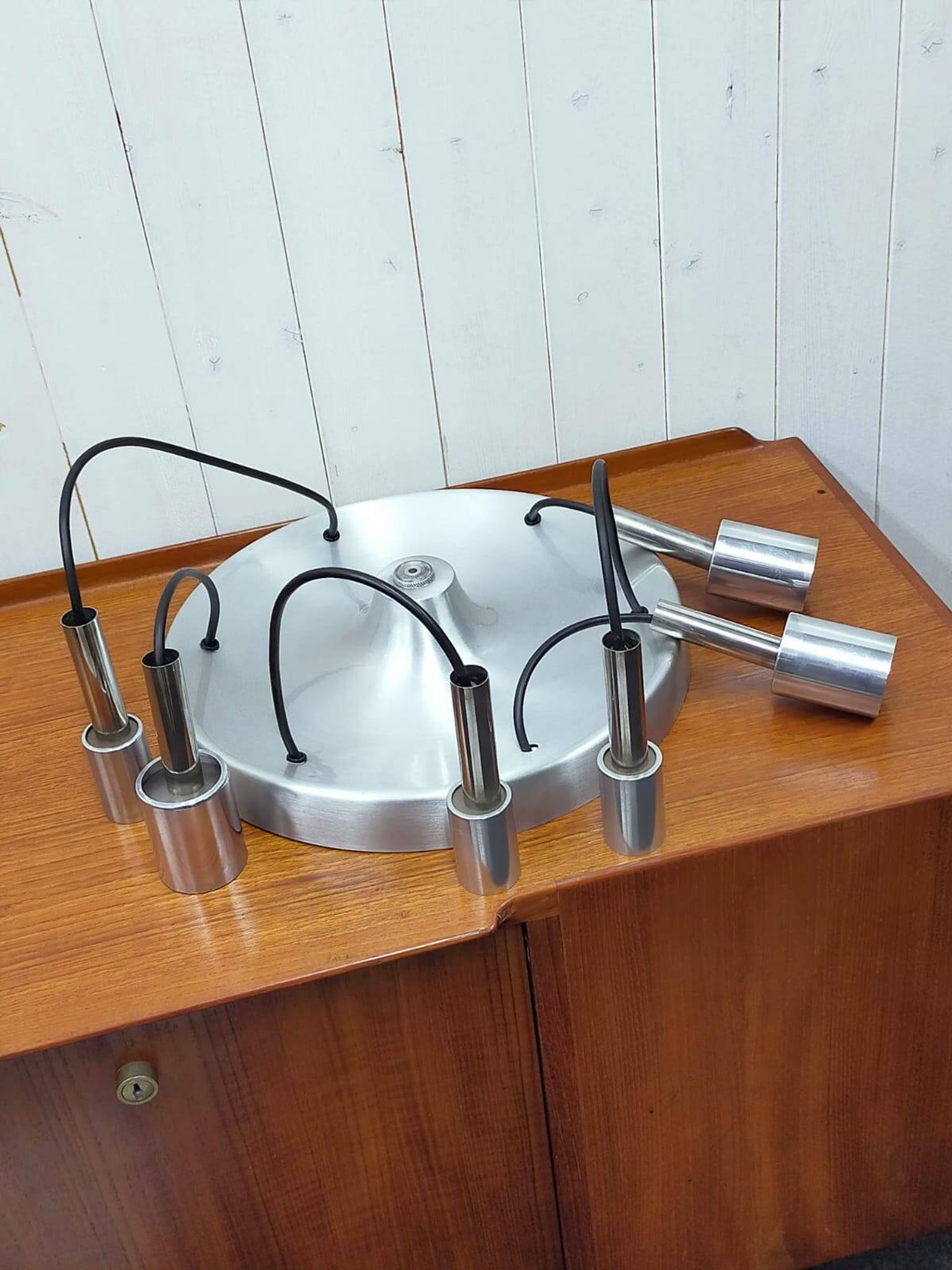 Space age waterfall pendant light