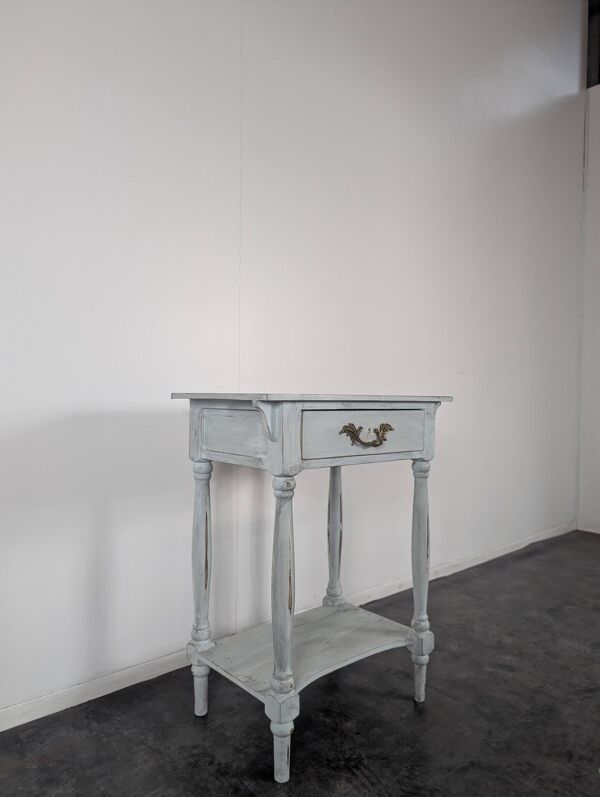 Table de chevet réchampie style Louis Philippe