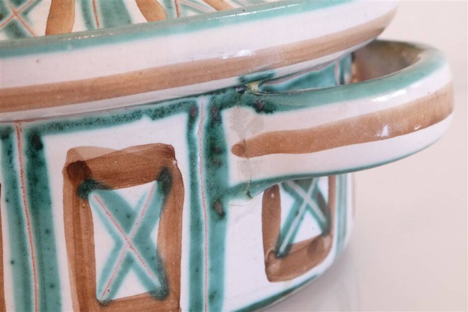 Lidded pot by Robert Picault, Vallauris ceramics