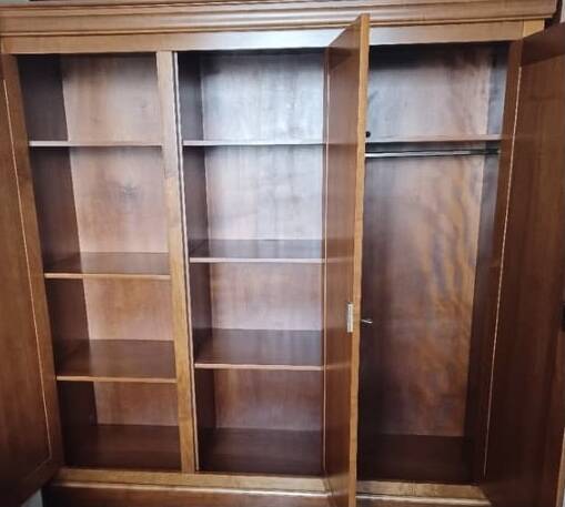 Louis Philippe style cherry wood wardrobe