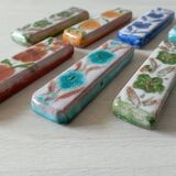 Set of 12 terracotta knife holders