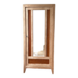 Vintage raw wood cabinet