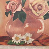 Oil painting on canvas signed H.Simon Bouquet of flowers 1930