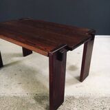 Constructivist Oak Dining Table, Belgium, 1960s