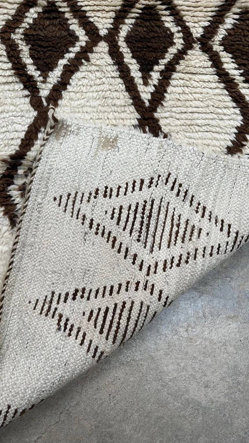 Moroccan Berber runner rug pure wool 250cmx150cm