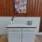 wooden cupboard, formica top