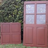 Porte vitrée H186,5xL98,5 de communication moulurée