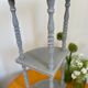 Etagère d'angle ancienne patine gris