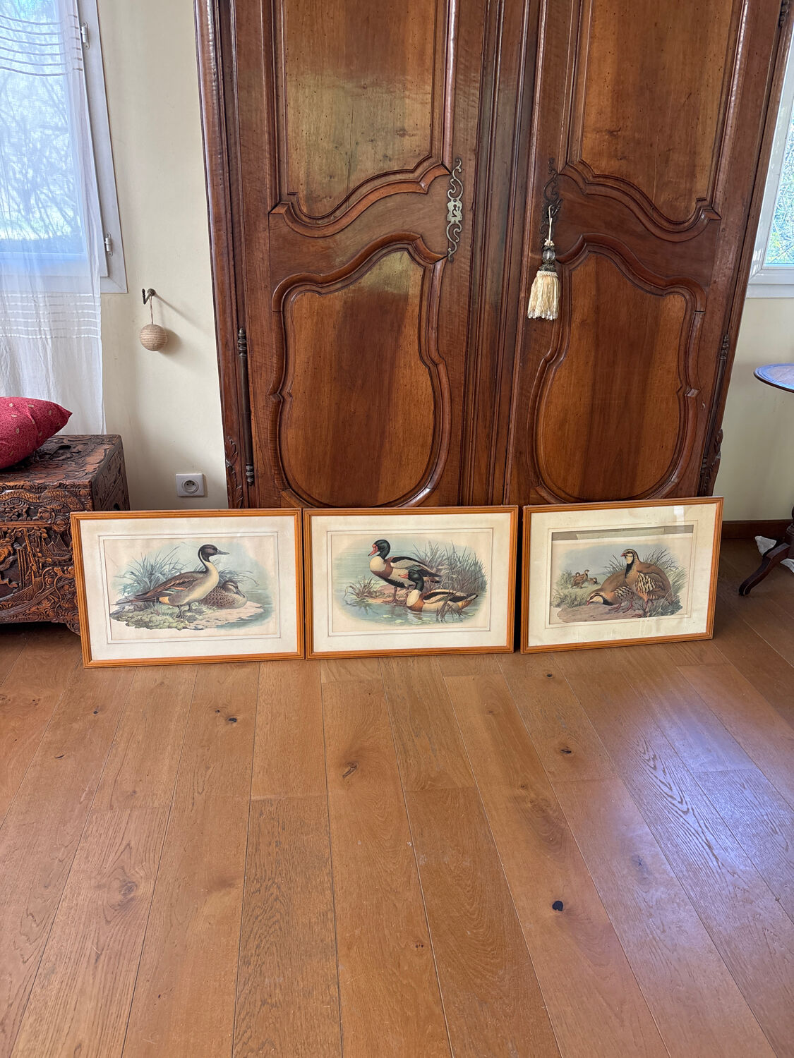 3 prints of ducks and partridges