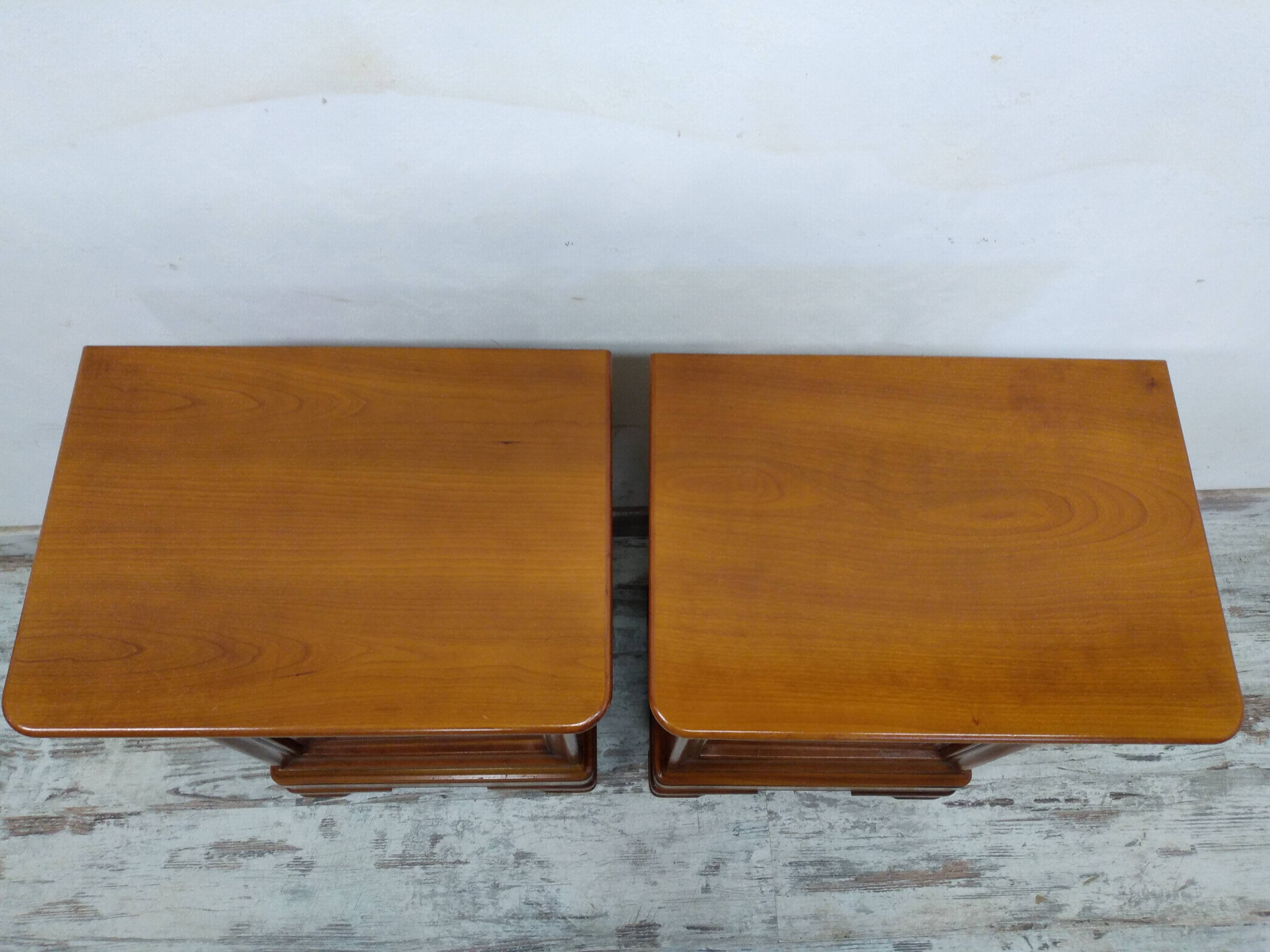 Cherry bedside tables