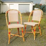 Pairs of Parisian bistro chairs Maison Drucker model Fouquet's N°2