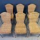 Vintage wicker bistro chairs by Frederik Weinberg, 1960s