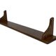 Vintage oak wall rack book shelf 1960s wood minimalist design