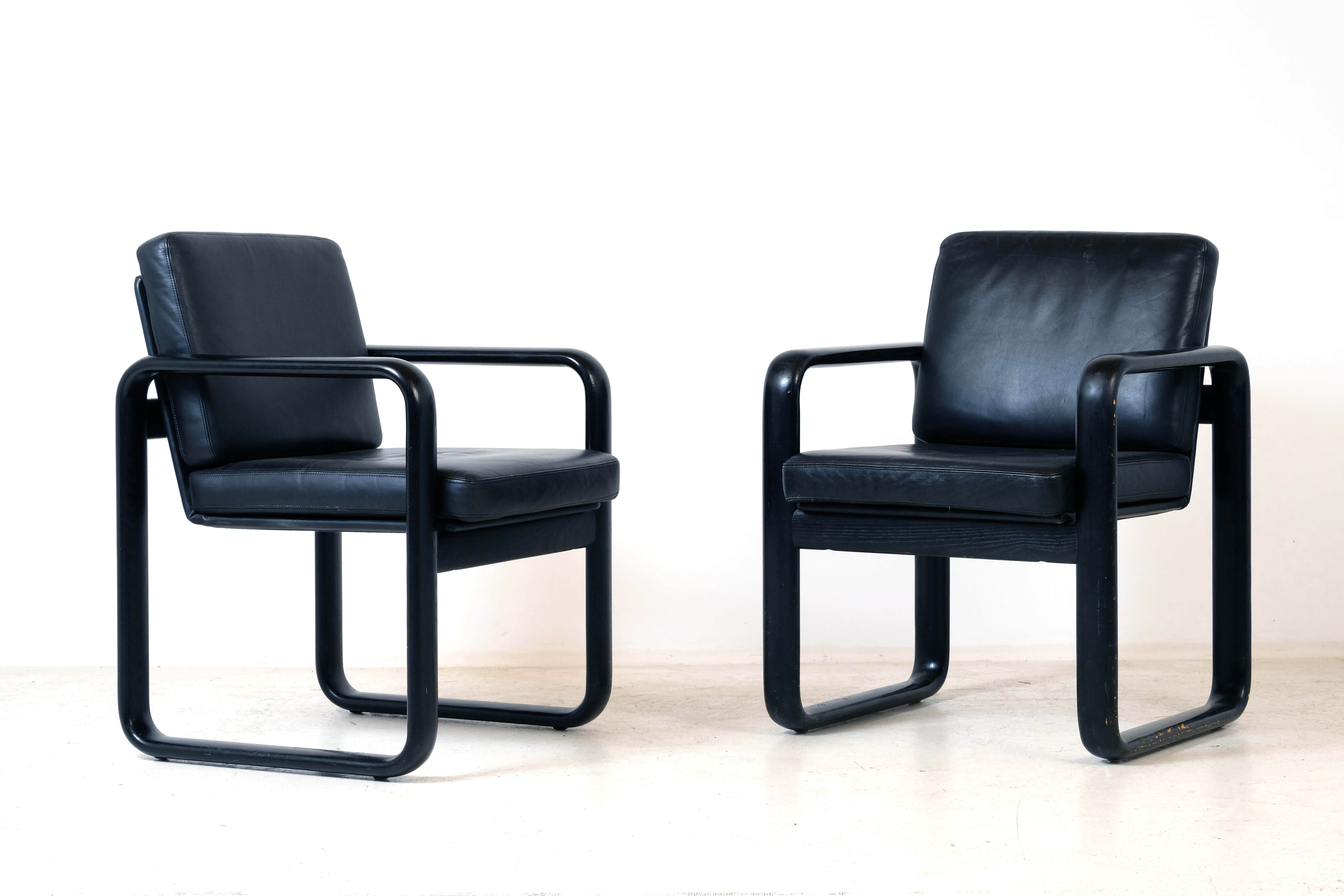 Pair of Rosenthal Studio Line armchairs by Burkhard Vogtherr 1970's