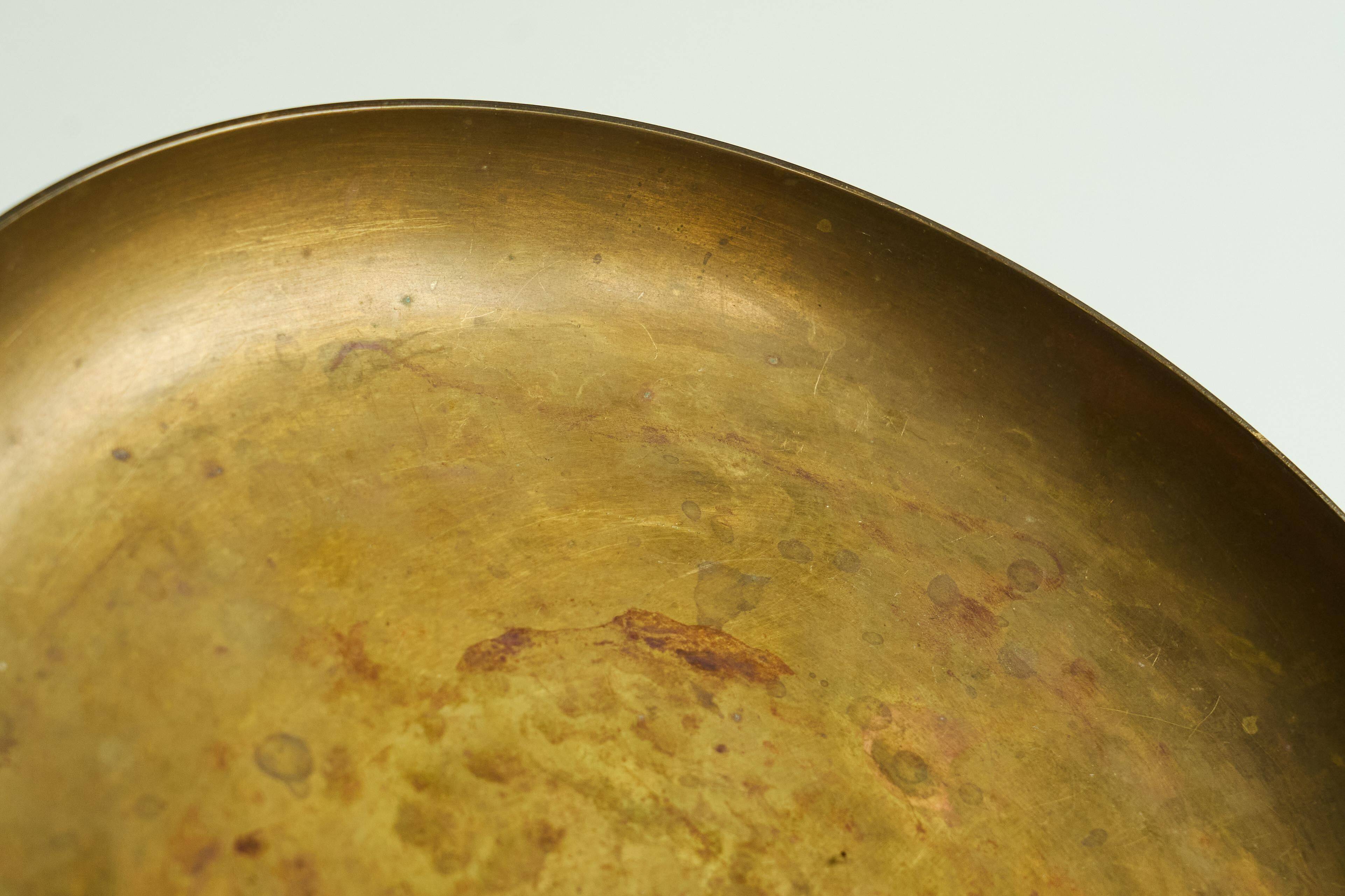 Polotti Arreda centrepiece or bowl in solid bronze, 20th century