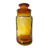Old pot, amber glass