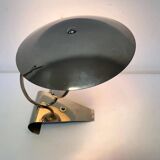 Rare Art Deco Functionalism Chrome Table Lamp, Czechoslovakia, 1930s