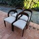 BAUMANN Suite de 4 chaises Gondole vintage 1970