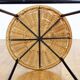 Stool metal and wicker of the years 50