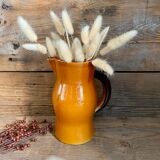 Vintage glazed ceramic pitcher