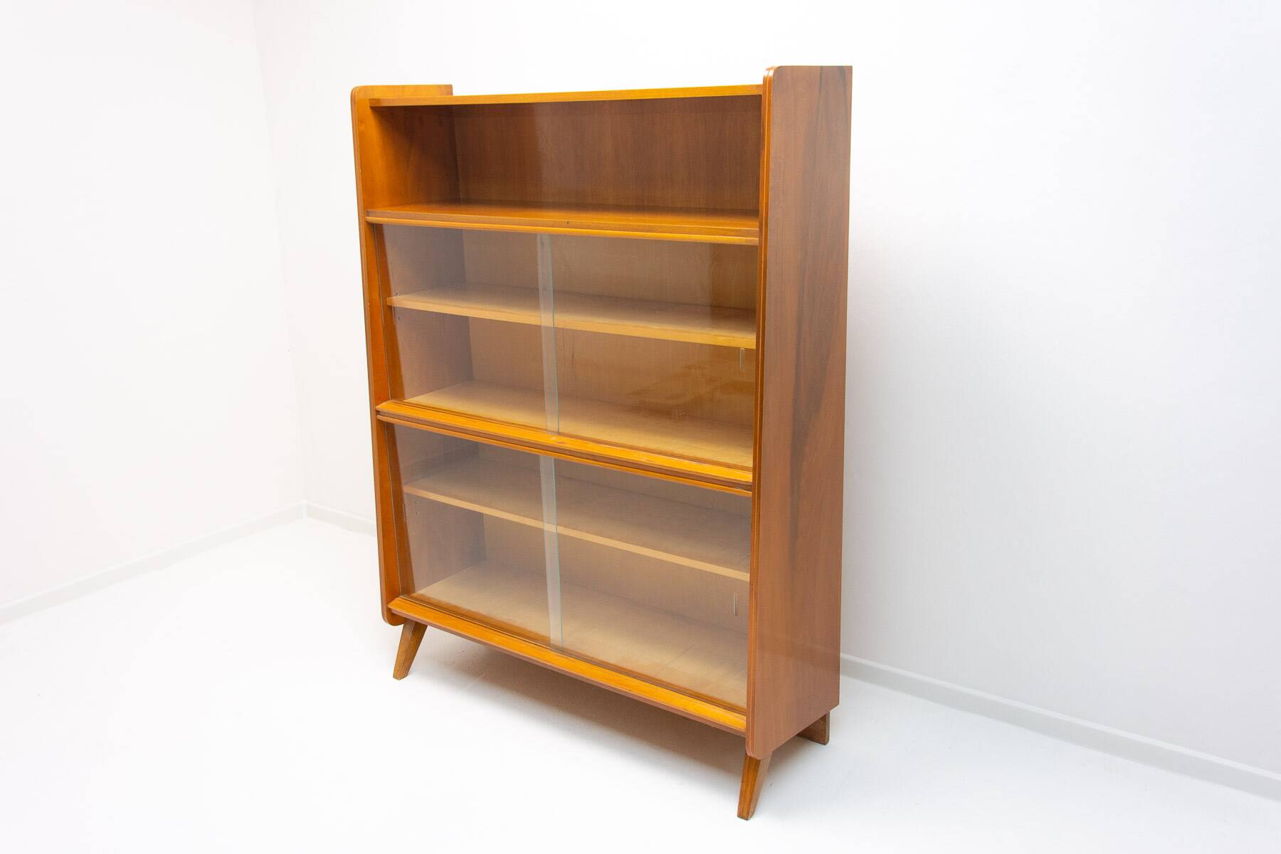 Mid century walnut bookcase by František Jirák, 1960´s, Czechoslovakia