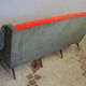 1950s bench in short velvet