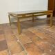 Glass and brass coffee table