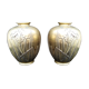 Paire de vases décor d'iris japonisant