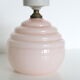 Clichy glass plafonnier ball on pedestal