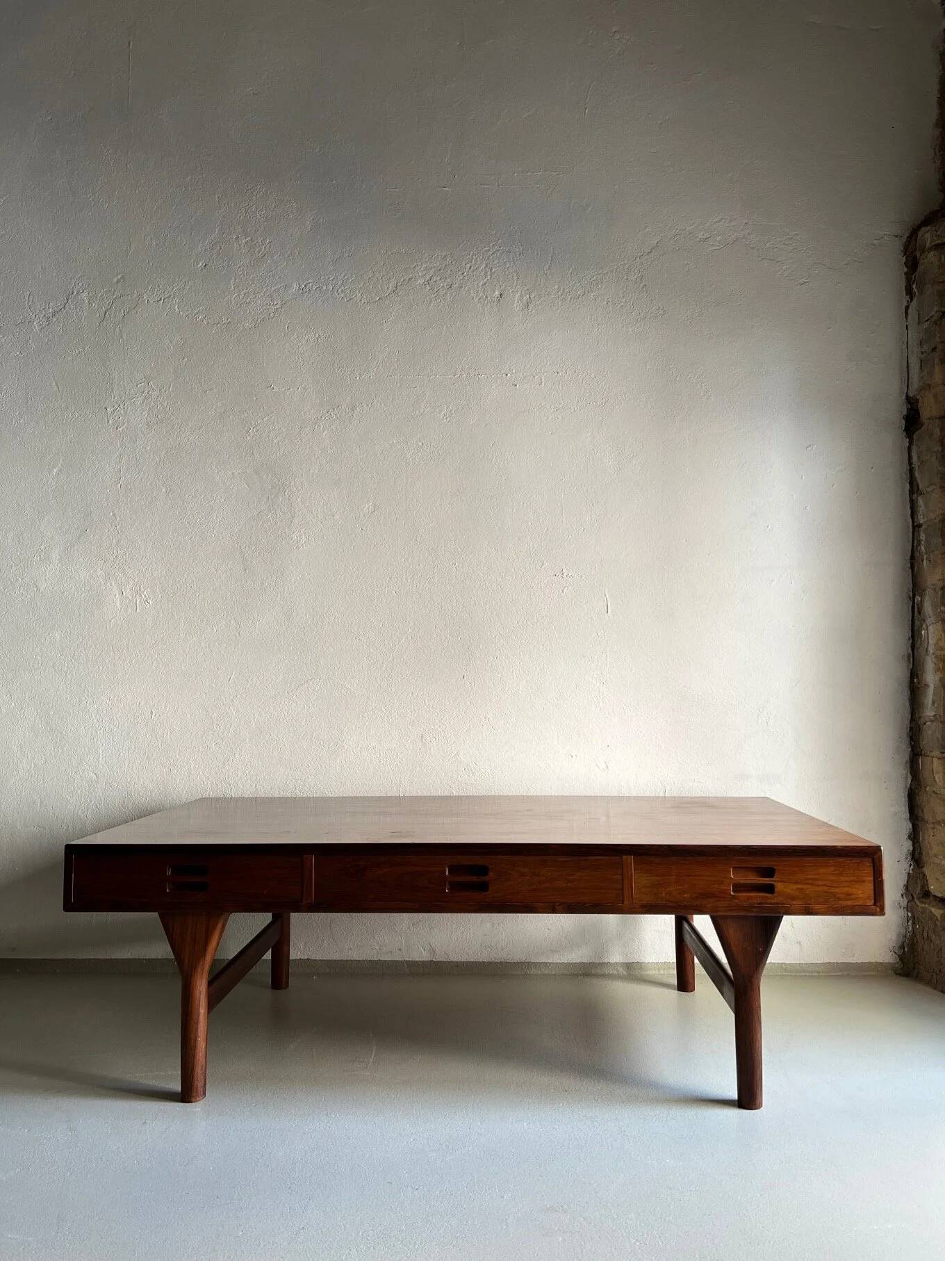 Rosewood coffee table by Nanna Ditzel for SØREN Willadsen, Denmark, 1950s