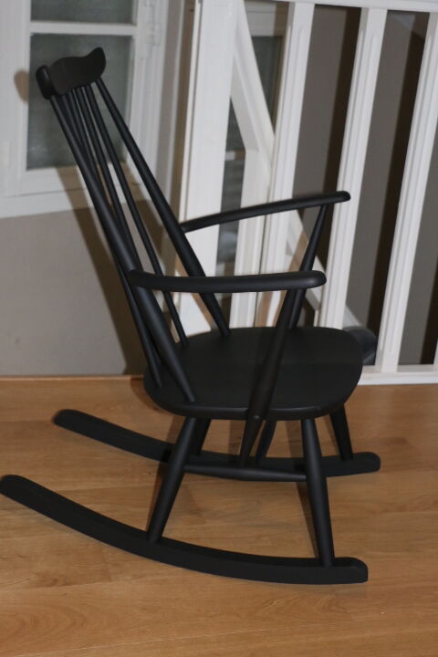 Ercol black rocking chair