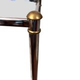 Chrome-plated glass table, shelf, Signal, 1990s.