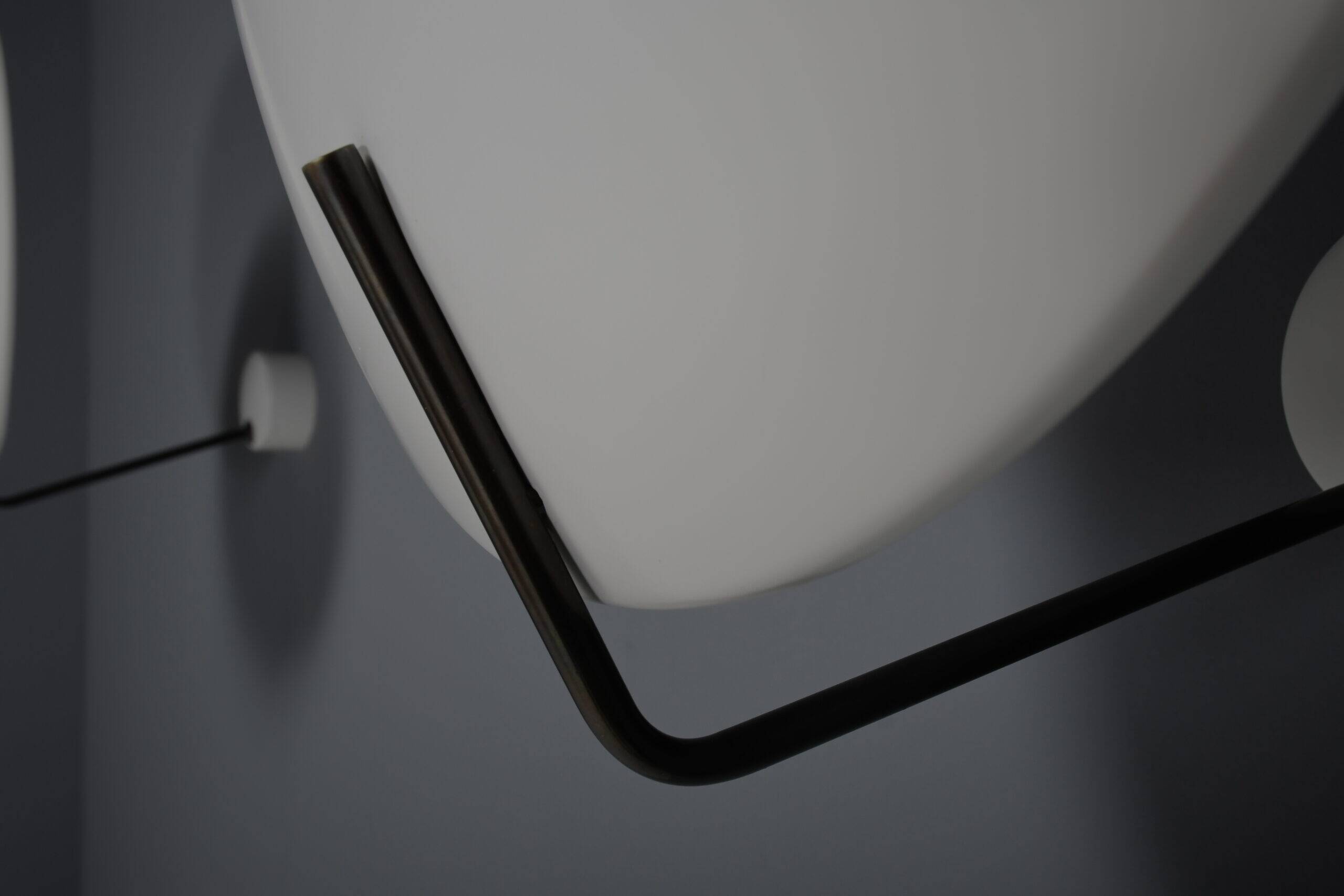 Set of metal Stilnovo Mod. 232 sconces by Bruno Gatta, Italy 1962