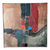 Oil on canvas abstract art Nadine Fabry