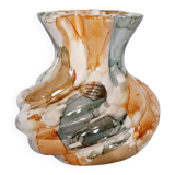 Deruta Crystal Vase by Nazareno Picciotti handcrafted in the 80s